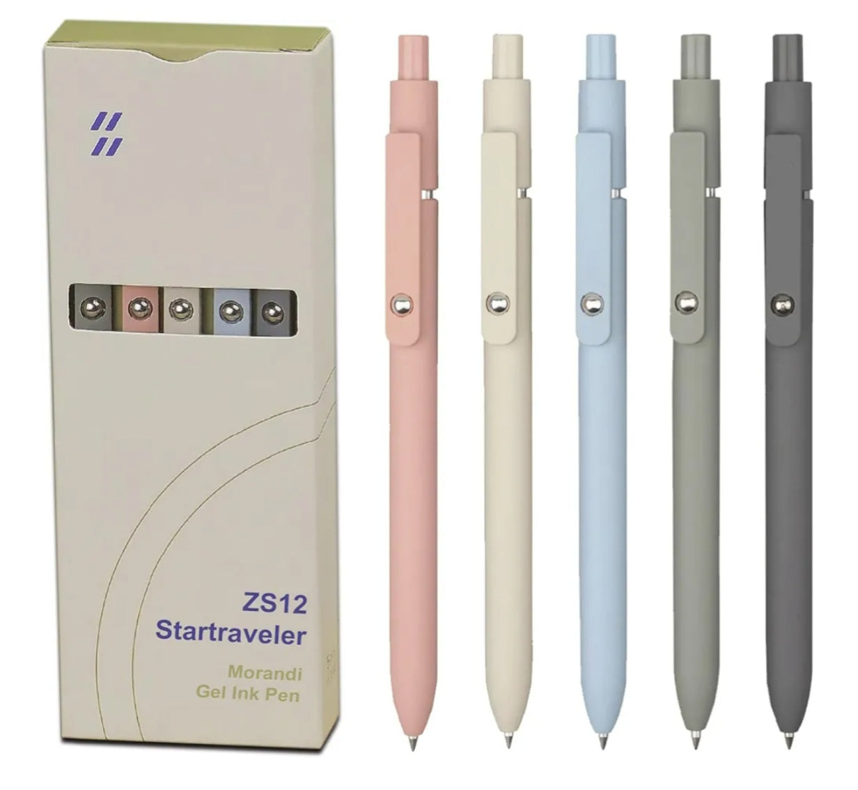 5-Pack Black Ink Gel Pens